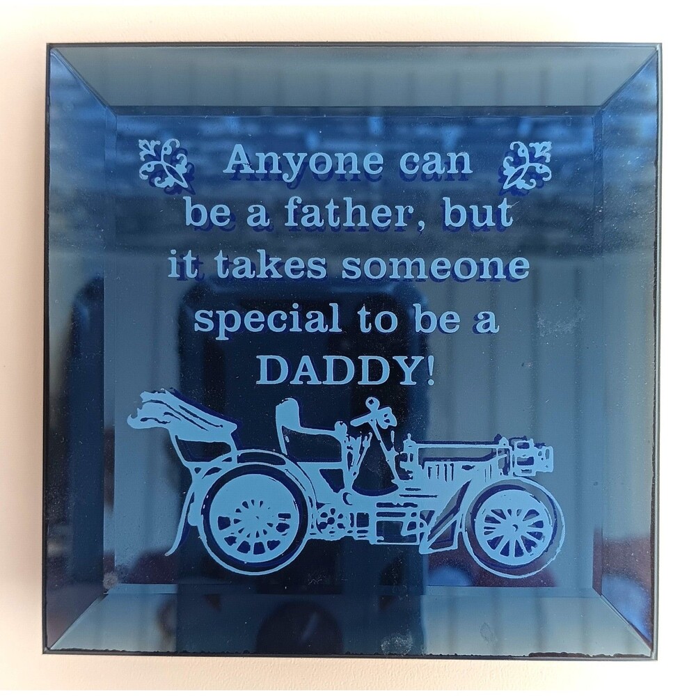 Father's Day Anybody Can be a Father Someone Special to be a Daddy Glass Plaque